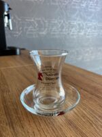 Satranç Dünyam Logolu İnce Belli Bardak (2'li)