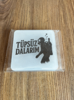 3'lü Bardak Altlığı (Slogan) - Görsel 2