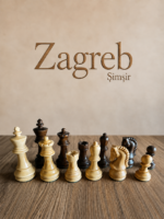 "Zagreb Evolved" Ahşap Satranç Taşları (Şimşir ve Ceviz)