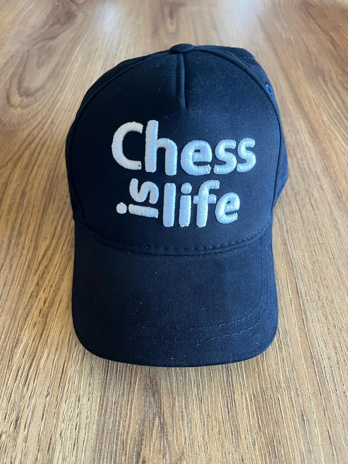 şapka_chessislife Chess is Life Nakışlı Satranç Şapkası - Görsel 1