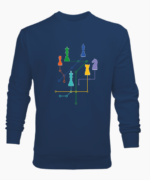 Satranç Temalı Erkek Sweatshirt – 4 Farklı Tasarım - Görsel 7
