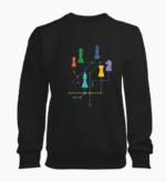 Satranç Temalı Kadın Sweatshirt – 4 Farklı Tasarım - Görsel 8