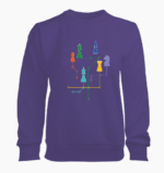 Satranç Temalı Kadın Sweatshirt – 4 Farklı Tasarım - Görsel 10