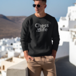 Satranç Temalı Erkek Sweatshirt – 4 Farklı Tasarım
