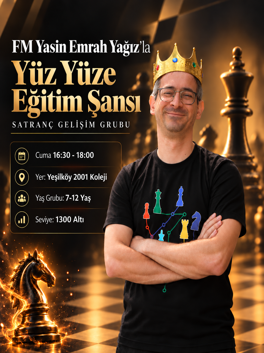 yuzyuze_yesilkoy_1086x1448 FM Yasin Emrah Yağız ile Yüz Yüze Satranç Gelişim Grubu - Görsel 1